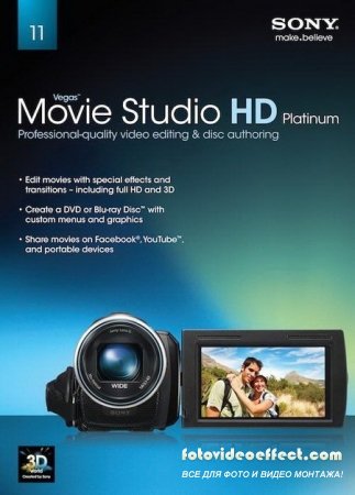 Sony Vegas Movie Studio HD Platinum 11.0 Build 295 Production Suite -  