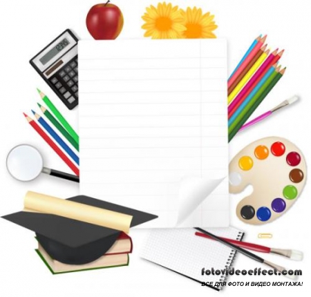 Learning stationery - Vector