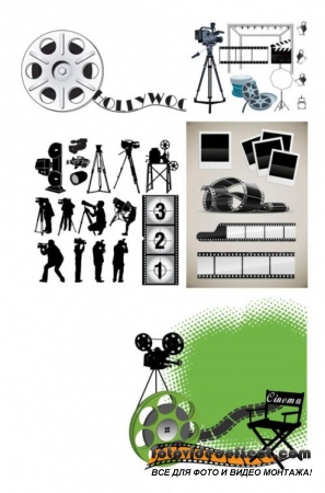 Film on the bottom plate of the rope - vector