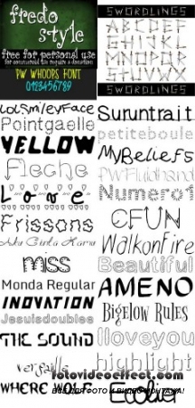 Сборник шрифтов - Font set