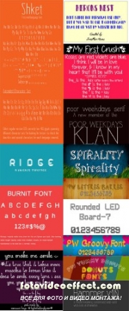 Сборник шрифтов - Font set