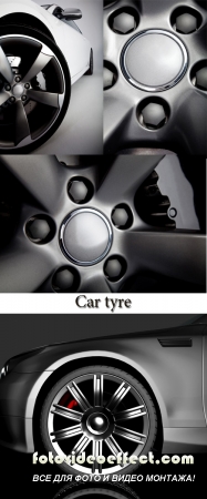 Stock Photo: Car tyre