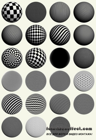 Patterned Spheres Pack. Кисти + изображения