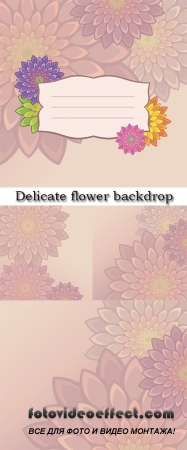 Stock: Delicate flower backdrop