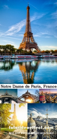 Stock Photo: Notre Dame de Paris, France