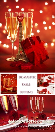 Stock Photo:  Romantic table setting