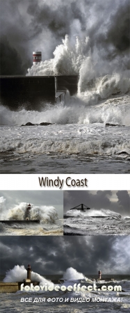Stock Photo: Windy Coast