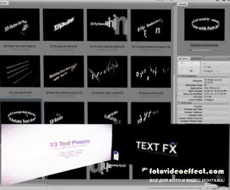 Text Animation Presets + After Effects Project (VH)