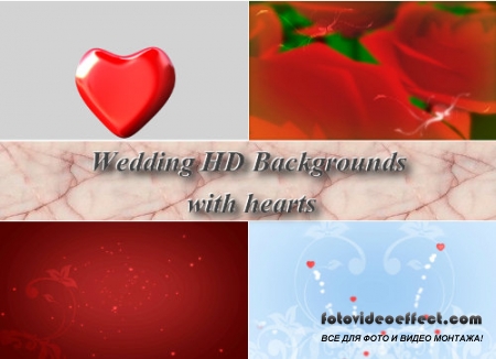 Wedding HD Backgrounds with hearts