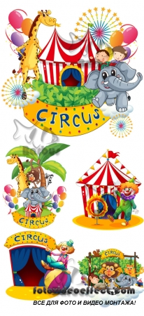 Bright circus /   - Vector stock