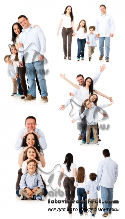 Happy family /   - Photo stock