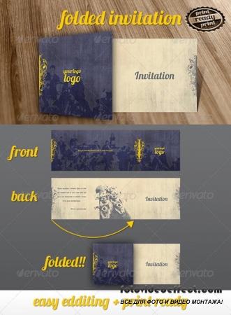 Music Folded Invitation  GraphicRiver