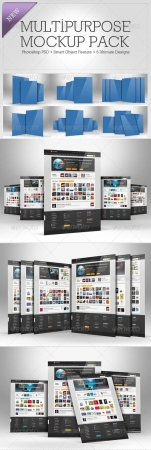 Multipurpose Mockup Pack 2  GraphicRiver