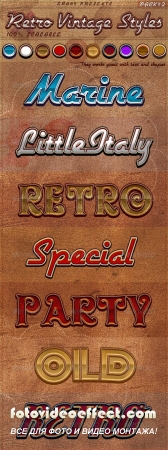 Retro Vintage Styles pack 2  GraphicRiver