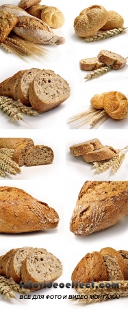 Stock Photo: Bread and wheat