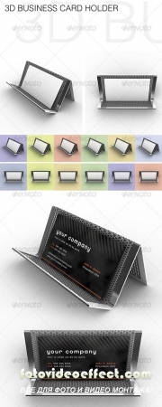 3D Business Card Holder  GraphicRiver