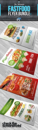 RW Ultimate Fastfood Flyer Bundle Vol.1  GraphicRiver