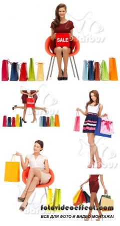 Purchases and beautiful legs /     