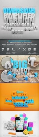 Dimensions Simplified Version  Mock-up 1  GraphicRiver