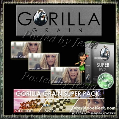 : Gorilla Grain - Super Pack - 16MM, 35MM and Vintage Grain Bundle