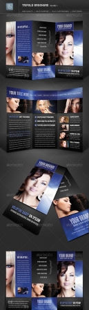 Trifold Brochure. Volume 1 - GraphicRiver. PSD