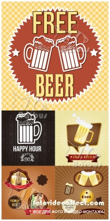 Logos with beer /   