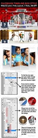 Facebook Timeline Box Style - GraphicRiver