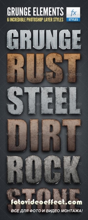 Grunge Element Text Styles - GraphicRiver