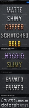 3D Text Effect: Metal Edition - GraphicRiver