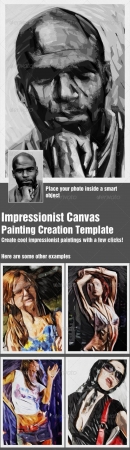 Impressionist Canvas - Painting Template - GraphicRiver