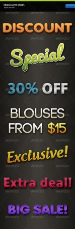 Promo Layer Styles - GraphicRiver