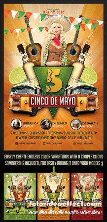 Cinco de Mayo Party Flyer 2 - GraphicRiver