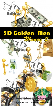 3D gold men  - Money 2 /   3D - 