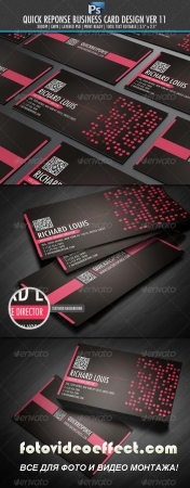 Quick Response Business Card Design Ver 11 - GraphicRiver