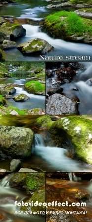     / Stones at a stream - Stock photo 