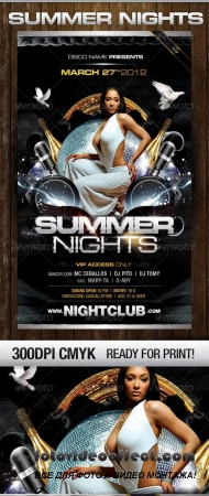 Dark Summer Nights Flyer - GraphicRiver