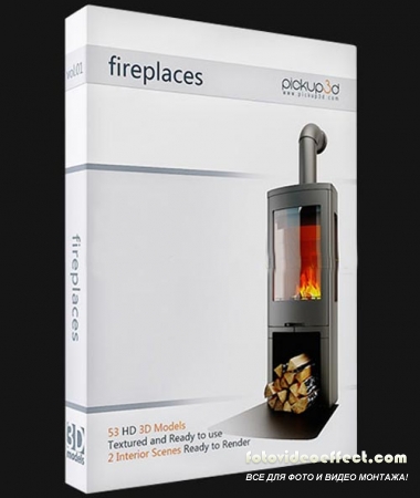 Pickup3D Vol.01 Fireplaces. 3D MAX