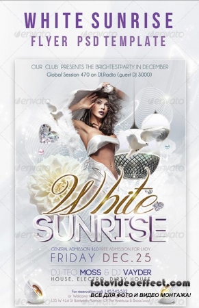 White Sunrise Flyer PSD Template - GraphicRiver