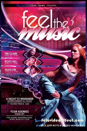 Feel The Music Flyer Template - GraphicRiver