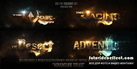 Adventure Titles - Project for After Effects 