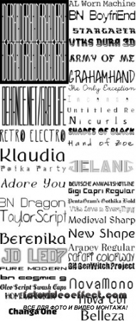 Сборник шрифтов ( часть 5 )  /  Collection of fonts ( Part 5 )