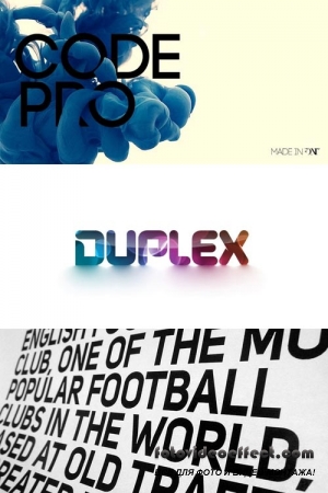 Font Fabric - Code Pro,Duplex & Uni Sans