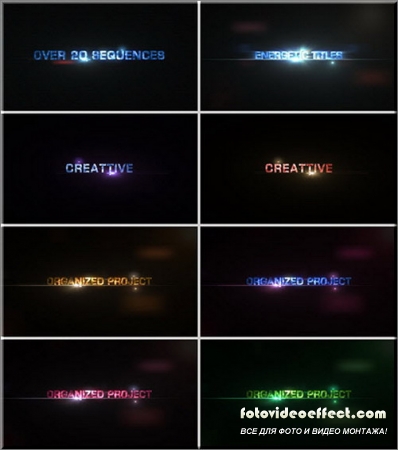 Energetic Titles - After Effects Project