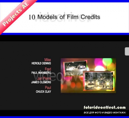 10 Film Credits (HD Projects AE (VH)