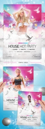 House Party Disco Flyer Template