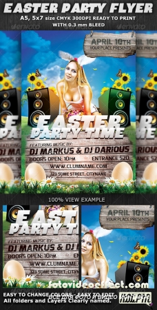 Easter Party Flyer Template v2