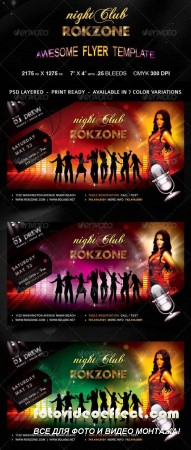 Roczone Flyer - 7 Color Variations