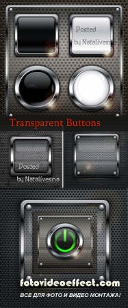   / Transparent buttons - Stock photo