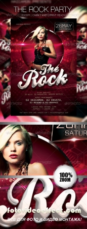 The Rock Party Flyer