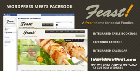 Feast v1.03 - Facebook Fanpage & WordPress theme